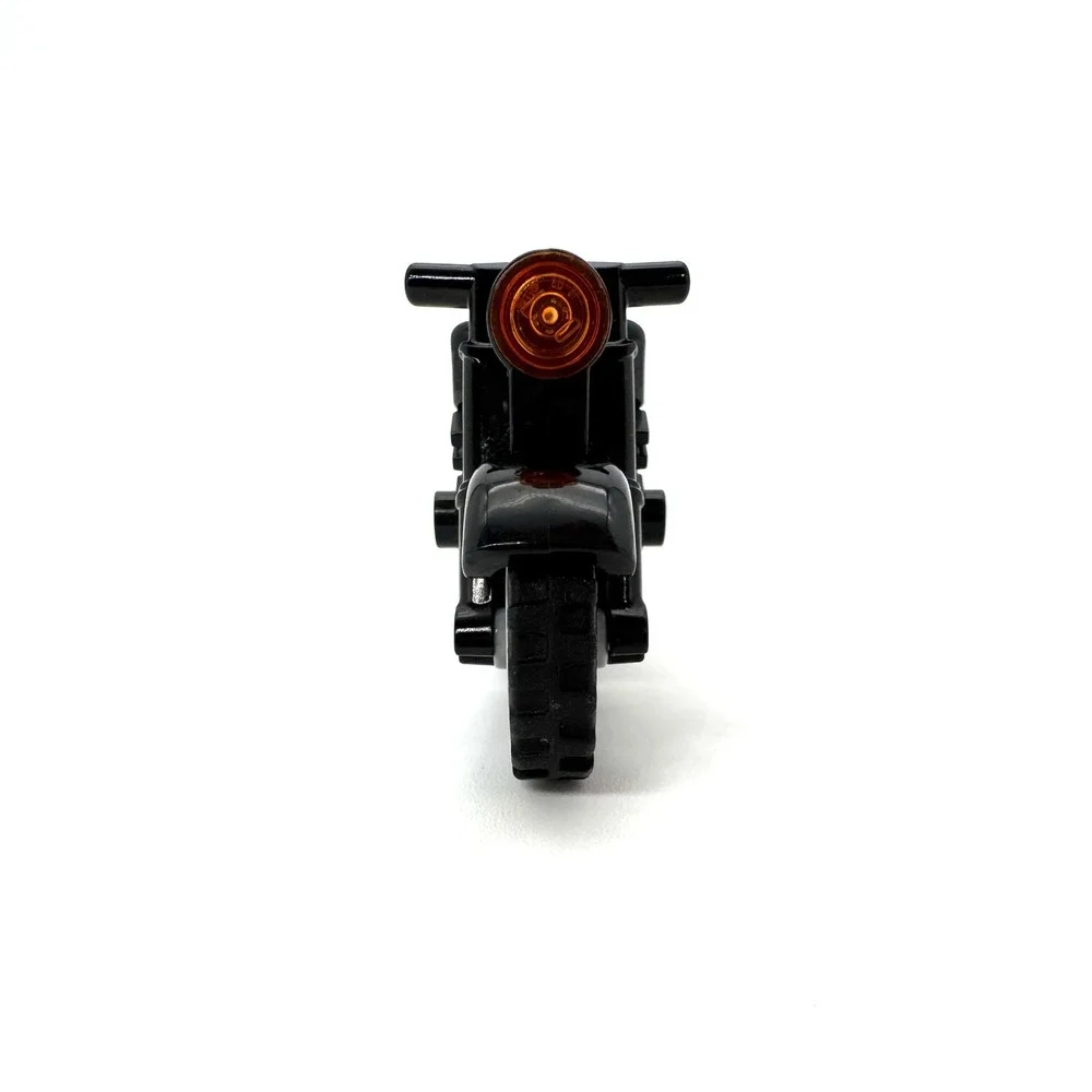 Lego Black Motorcycle Minifigure Scale Vehicle Black Chassis Vintage Town City